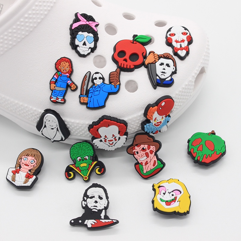 Jibbitz อุปกรณ์เสริม จี้รูปใบไม้ สําหรับรองเท้าแตะ crocs DIY