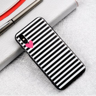 พร้อมส่งในไทย เคสไอโฟน 5,5S,SE(รุ่นเก่า),6,6S,6+,6S+,7,7+,8,8+,X,XS,SE(2020) ลายขวางเนื้อนิ่ม