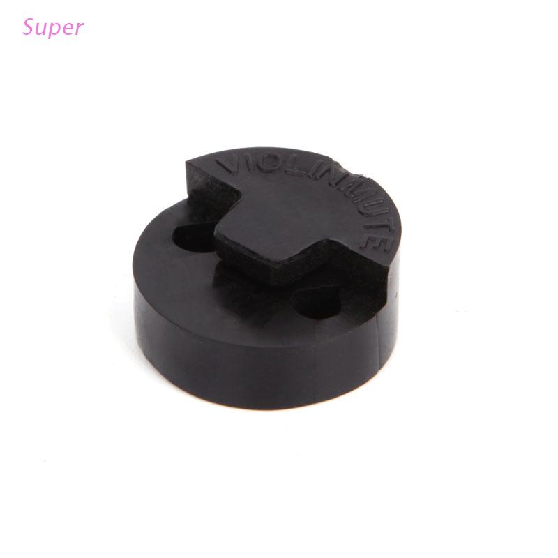 Super 1Pc Acoustic Rubber Violin Mute Fiddle Silencer For Violin Sourdine Tools Black