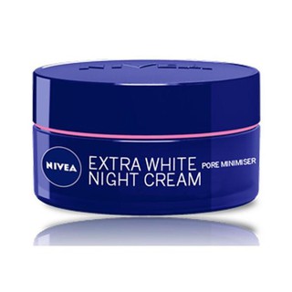 nivea white pearl night serum cream