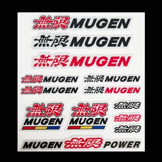 สติกเกอร์ตราสัญลักษณ์ Mugen สําหรับติดตกแต่งรถยนต์ Honda Mugen Power Civic Accord