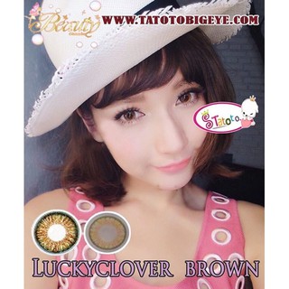 Lucky clover Brown TATOTO Contact Lenses คอนแทคเลนส์ #90