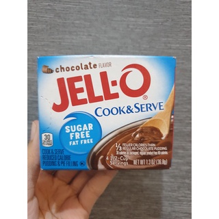 พร้อมส่ง !! JELL-O chocolate sugar free fat free ช็อกโกแลต ตรา เจล-โอ 1.4 OZ ไม้พาย
