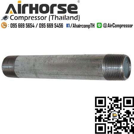 ท่อเหล็ก  ท่อประปาปลายเกลียวแบบสั้น 3/4 นิ้ว ต๊าปเกลียว 2 ข้าง จำนวน 1 ชิ้น - รูปที่ 2