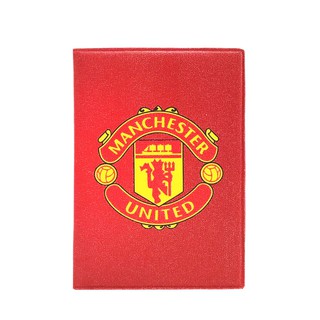 ปกใส่หนังสือเดินทาง ลาย Manchester United Football Club สีแดง 401