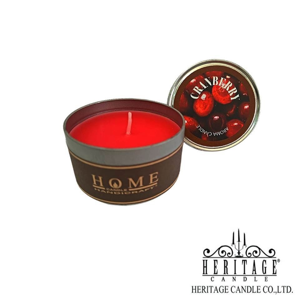 เทียนหอม Scented Candle - Cranberry เทียนหอม เทียนอโรม่า เทียนตลับ กลิ่นแคนเบอร์รี่ หอมๆๆ *** ถูกสุดๆ ***