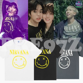 ‼️พร้อมส่ง‼️  BTS NAMJOON  BLACKPINK  LISA  TREASURE JAEHYUK เสื้อแบบนัมจุน ลิซ่า  และแจฮยอก [S-2XL][nirvana ]