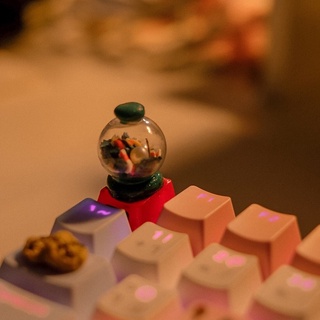 (Limited) คีย์แคป Gumball Machine Keycap Merry Christmas ไฟลอดได้!!