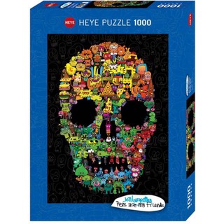 จิ๊กซอว์ 1000 pcs PUZZLE HEYE - DOODLE SKULL (Burgerman)