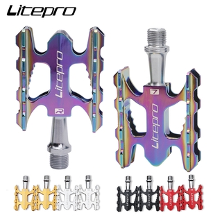 Litepro ที่เหยียบเท้า อะลูมิเนียมอัลลอย น้ําหนักเบา สําหรับจักรยานเสือภูเขา