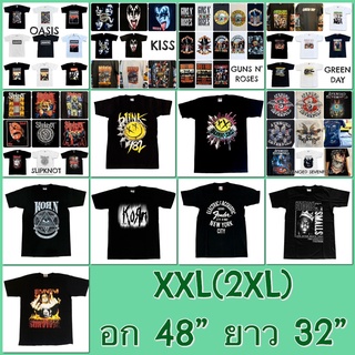 XXL(2XL)No.3/4 อก48 ยาว32 ไซ้สใหญ่ 2XL size XXL เสื้อวงร็อค เสื้อวง เสื้อยืด เสื้อวินเทจ