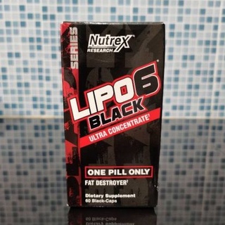 Nutrex LIPO6 BLACK(60caps)แฟตเบิร์นเร่งอัตราเผาผลาญไขมัน