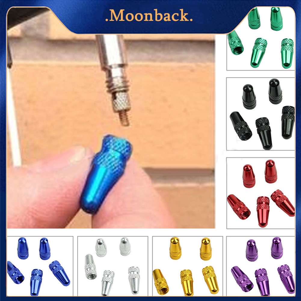 5 Blue Aluminum Valve Stem Dust Caps – Universal For Car, Bike, Motorcycle