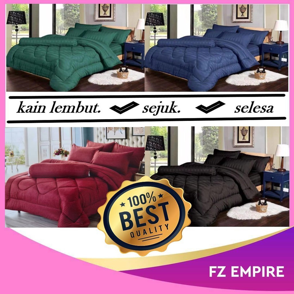 ผ้าพันคอ Cadar Queen 8 in 1/โรงแรมซีดาร์ธรรมดา/Comforter Queen