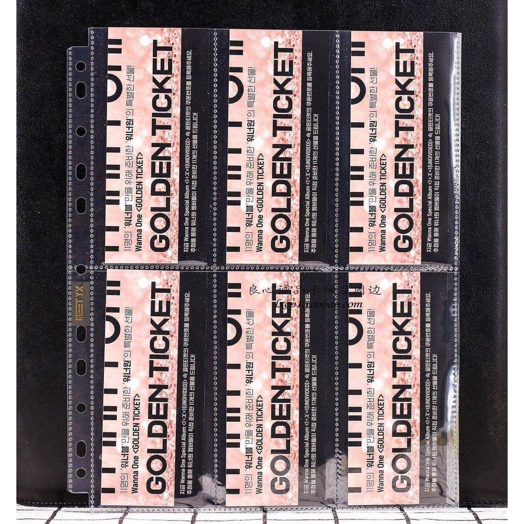 พบกับ Yx 6 Six Grid Card Page Loose Leaf Bookmark Card Tarot Card Vertical Card Storage Album Small 