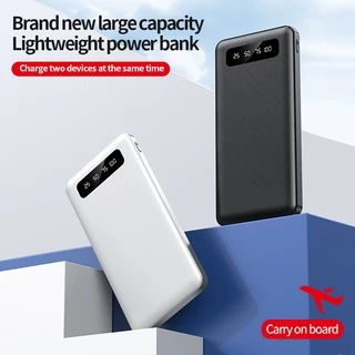 Powerbank 20000 mah แท้ fast charge พาว์เวอร์แบงค์ 100% LCD With Flash Light USB แบตสํารอง ชาร์จเร็ว พาเวอร์แบงค์ ของแทั