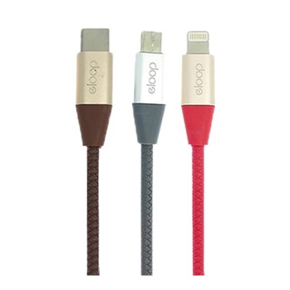 [31บ.ทักแชทลด 10%] Eloop สายชาร์จ S31,S32,S33 สาย USB Lightning / Micro USB และ Type-C Data Cable baseus hoco