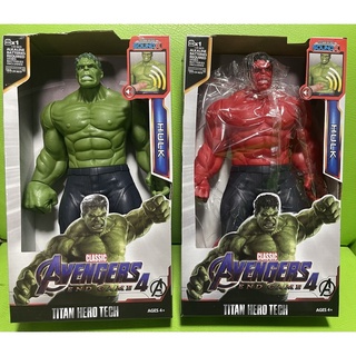 The hulk โมเดล เดอะ ฮัก red hulk เรดฮัค ฮัคแดง ฮัคเขียว กดหน้าท้องแล้วมีเสียง avenger end game ของใหม่ Hulk