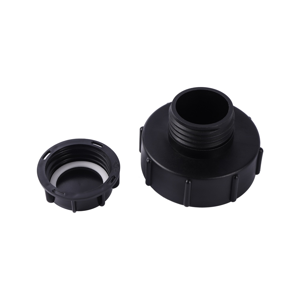 1 PC IBC อะแดปเตอร์ S100x8 ลด S60x6 IBC ถังเชื่อมต่ออะแดปเตอร์เปลี่ยน Garden Water Connectors สีดํา