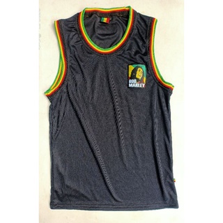 เสื้อกล้าม rasta Black bob marley reggae tanktop original jatimaika