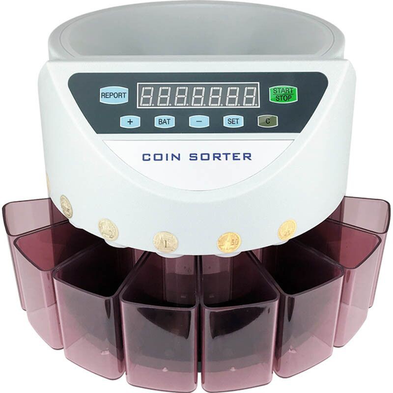 ของแท้100% รับประ1 ปี Coin counter เครื่องนับเหรียญ เครื่องคัดแยกเหรียญแบบอัตโนมัติ รุ่นใหม่สุด - รูปที่ 4