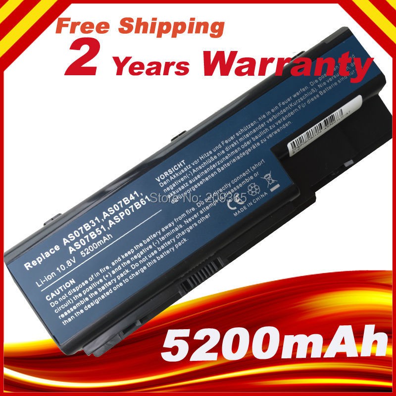 ❤Laptop Battery for Acer Aspire 5720 5730 5739 5910g 5920 5930G 5935 5942 6530 6920 6930 7220 AS07B3