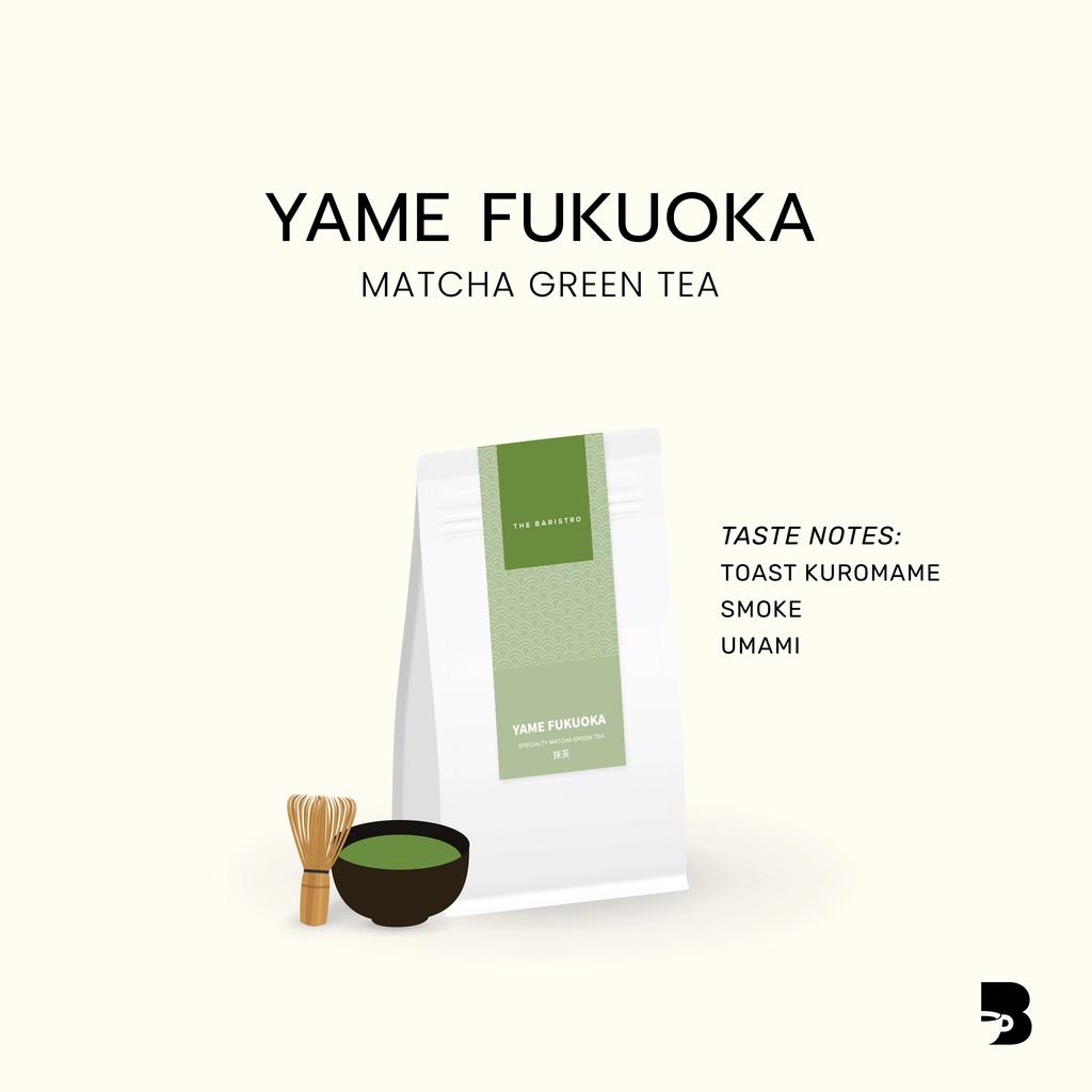 ผงชาเขียวพรีเมียม 100% - Yame Fukuoka Matcha Green Tea Powder