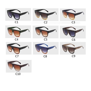เเว่นเก็บทรง Fashion Oversize Sunglasses Women Brand Shades Men Retro Flat Top Cat Eye Glasses Design Vintage Sunglass F