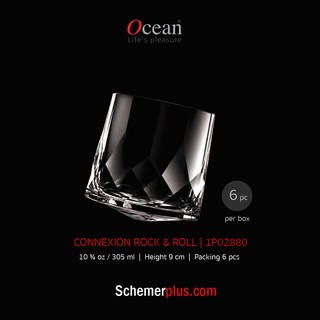 แก้ววิสกี้ CONNEXION ROCK &amp; ROLL 310 ml. (6 pcs./box) แก้วบาร์คอลเลคชั่นใหม่จาก Ocean Glass