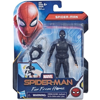 Marvel Spider-Man Far From Home Spider-Man Black Suit 6" Figure สินค้าใหม่ลิขสิทธิ์