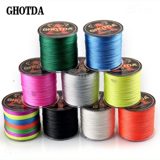 ตกปลา ghotda 8เส้น300เมตร PE สายการประมงถัก M ultifilament มหาสมุทรเรือตกปลา18 22 31 39 43 52 61 78 LB PE Bra