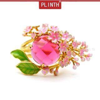 PLINTH 24K แหวนหยดน้ำทอง งานหมั้นอเมทิสต์5