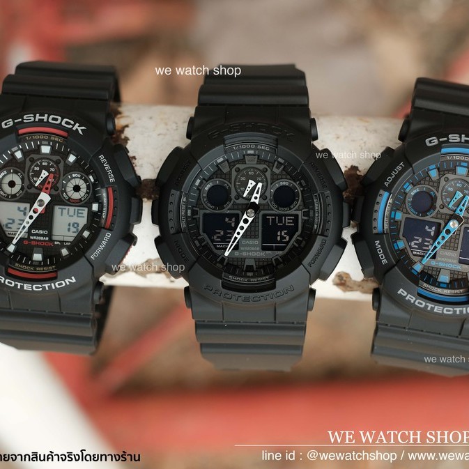 รับประกันศูนย์ไทย CMG G-SHOCK สินค้าใหม่ ของเเท้ GA-100-1A1DR  GA-100-1A4DR GA-100-1A2DR GA-100