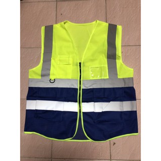 F09a   Reflective Vest เสื้อกั๊กจราจรสะท้อนแสงเห็นได้ชัด Traffic Construction safety vest