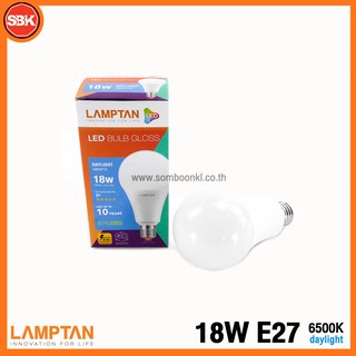 LAMPTAN หลอดไฟ หลอดLED Bulb Gloss 18W