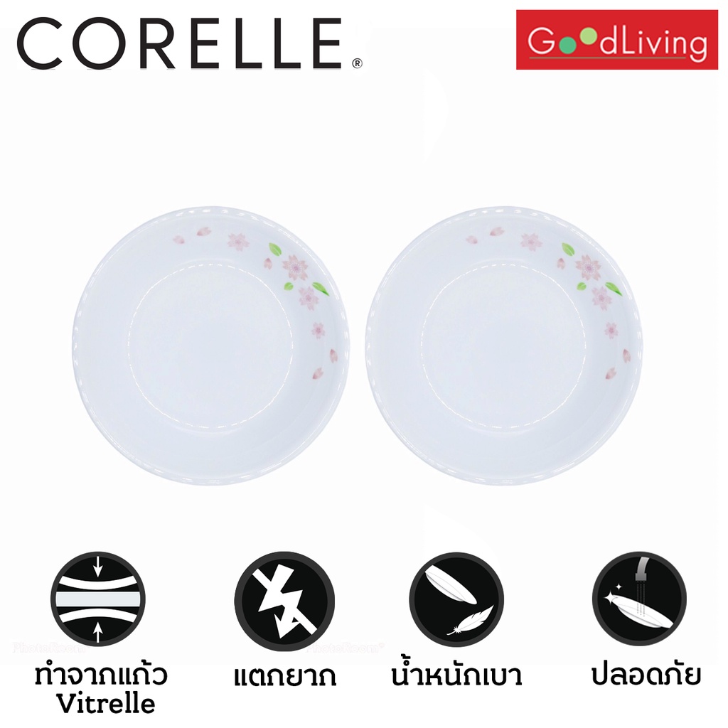 Corelle จานอาหารเล็ก ขนาด 4.75/ 12 cm. ลาย Sakura  2 ชิ้น/C-03-405-SR-2
