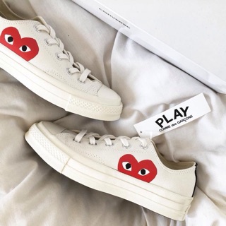 Converse x Comme des garcons สีขาว