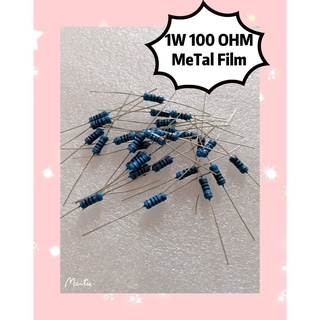 1W 100 OHM Metal Film  15ชิ้น/1ชุด