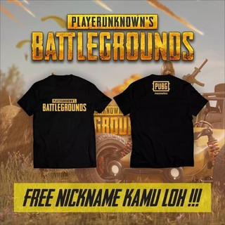 Combed 30 เสื้อยืด DISTRO PUBG หน้า หลัง + NICKNAME ราคาถูก!!!