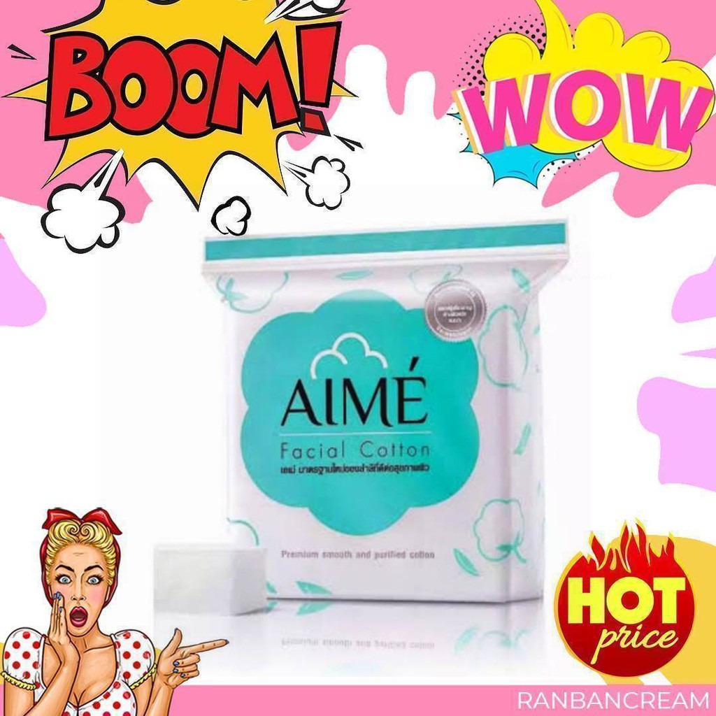 AIME Beauty Cotton / เอเม่ สำลีแผ่น
