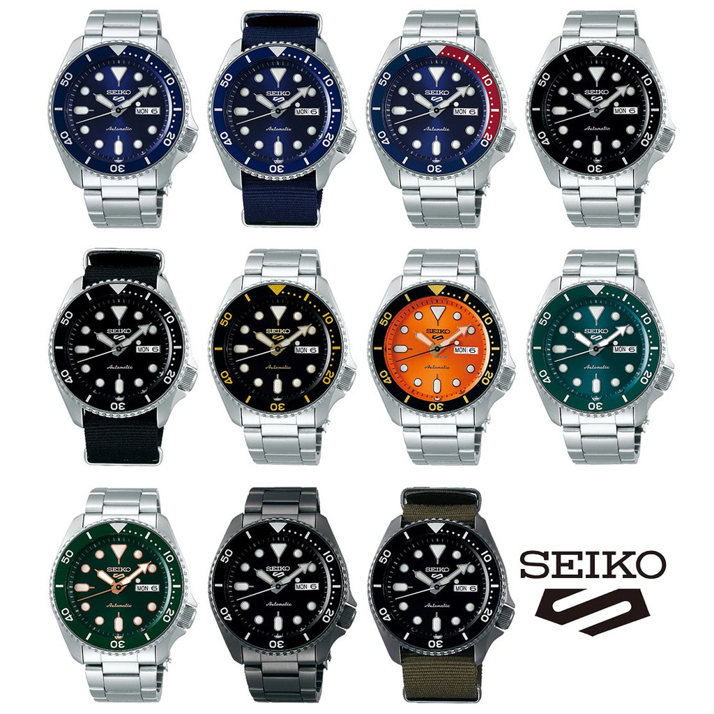 พร้อมส่ง New Seiko 5(SRPD51K1,SRPD51K2,SRPD53K1,SRPD55K1,SRPD55K3,SRPD57K1,SRPD59K1,SRPD61K1,SRPD63K
