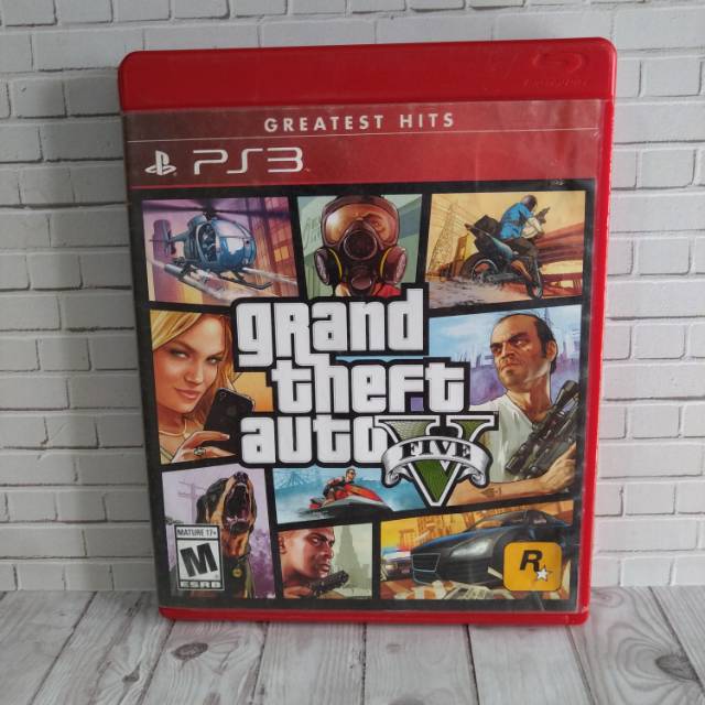 หนังสือคู่มือภาษาอังกฤษ Bd CD ORIGINAL Caset PS3 Gta V 5 USA