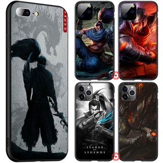 Is37 เคสโทรศัพท์มือถือแบบนิ่ม ลาย LOL Yasuo สําหรับ iPhone 5 5S 6 6S 7 8 11 Pro Max Plus SE XR