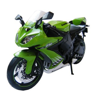 Rctoystory โมเดล ของสะสม มอไซค์ Kawasaki Ninja ZX-10R 1/12 (สีเขียว)