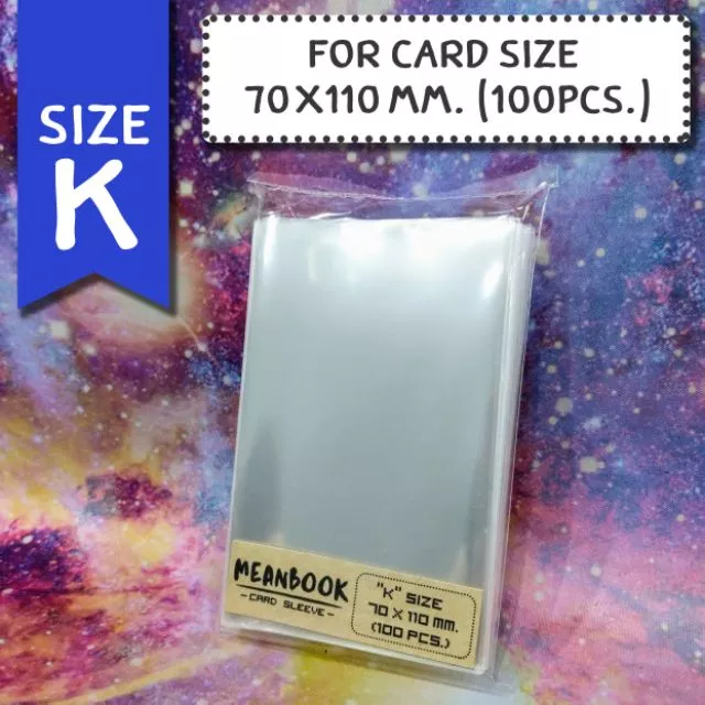 ซองใส่การ์ด Size K Card Sleeve (ขนาดการ์ด 70x110 mm.)