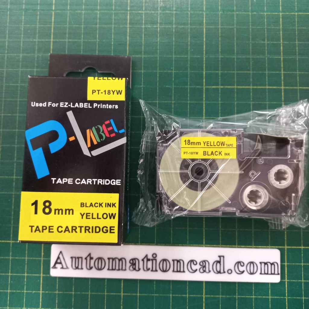 เทป  TAPE เทียบเท่า คาสิโอ CASIO 9 12 18 24mm. XR-9WE XR-12WE XR-9YW XR-12 XR-24 XR-12X XR9WE XR12WE