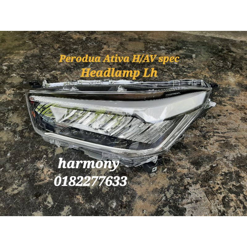 Original Perodua Ativa LED Headlamp Spec H/AV. Parts BARU atau BARU CALAR SEDIKIT. Koito Brand. P/No