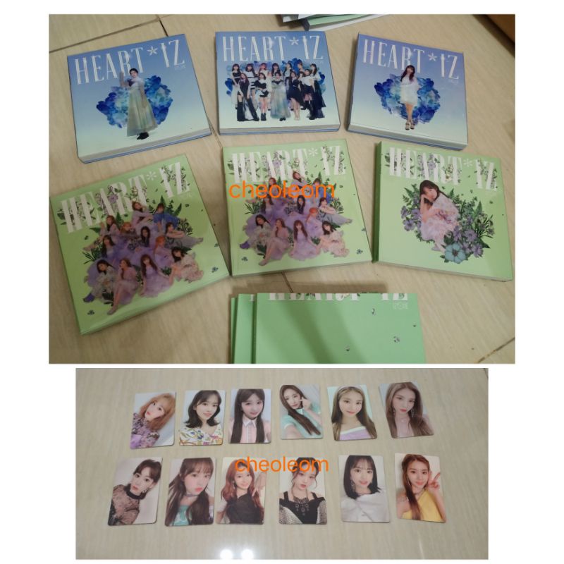 IZ*ONE 2nd Mini Album - HEART*IZ - อัลบั้มเท่านั้น / ไม่ปิดผนึก โฟโต้การ์ด Woonyoung yojin sakura eu