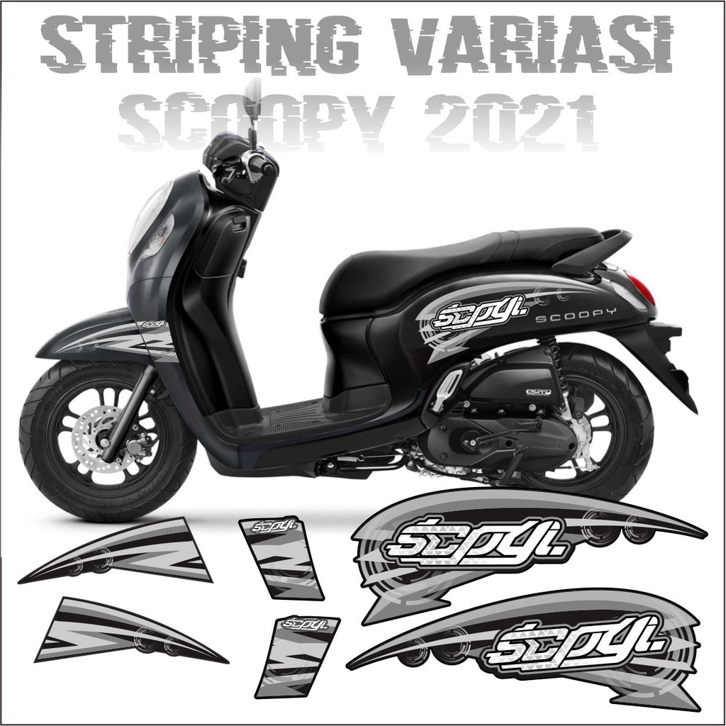 SCOOPY STRIPING 2021 VARIATIONS - SCOOPY STRIPING VARIATIONS - SAHILA STICKER VARIATIONS
