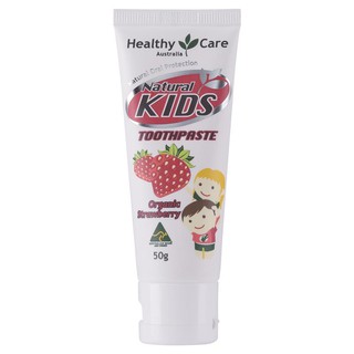 Healthy Care Natural Kids Toothpaste Organic Strawberry Flavour 50g